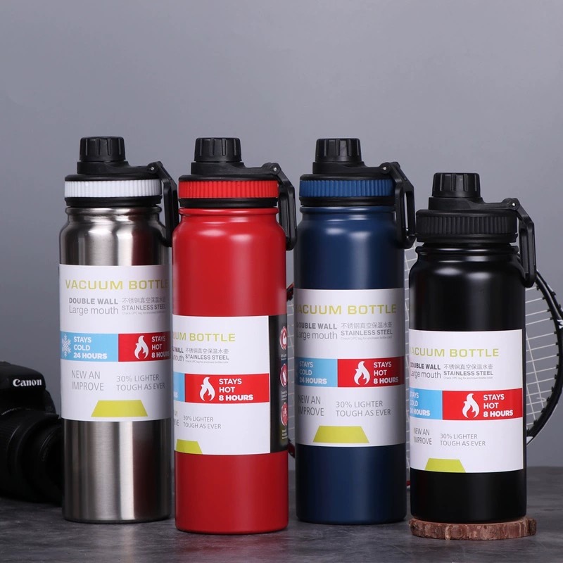 Cold Brew Bottle - 600/800/1000ML Stainless Steel Insulated Cup Outdoor