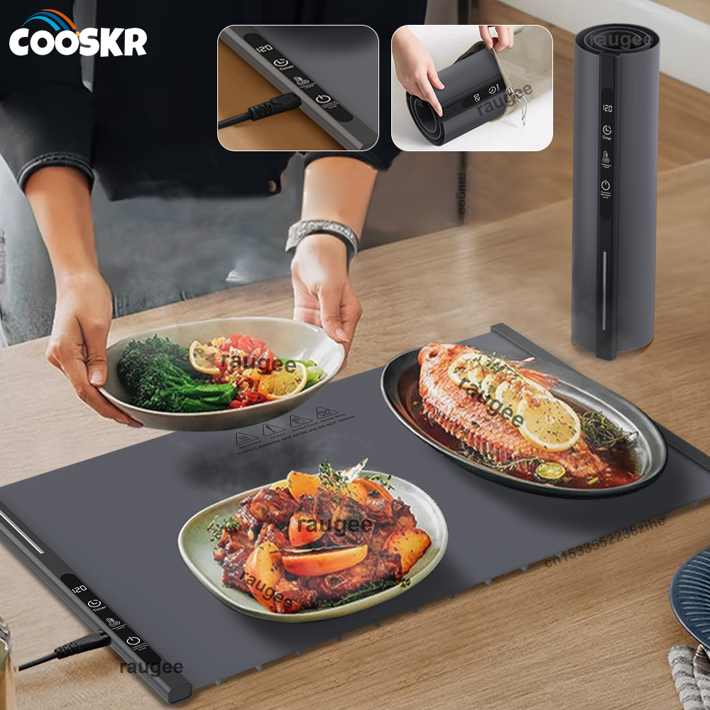 Coffee Tea Warmer - Electric Food Warmer Plate Foldable Warming