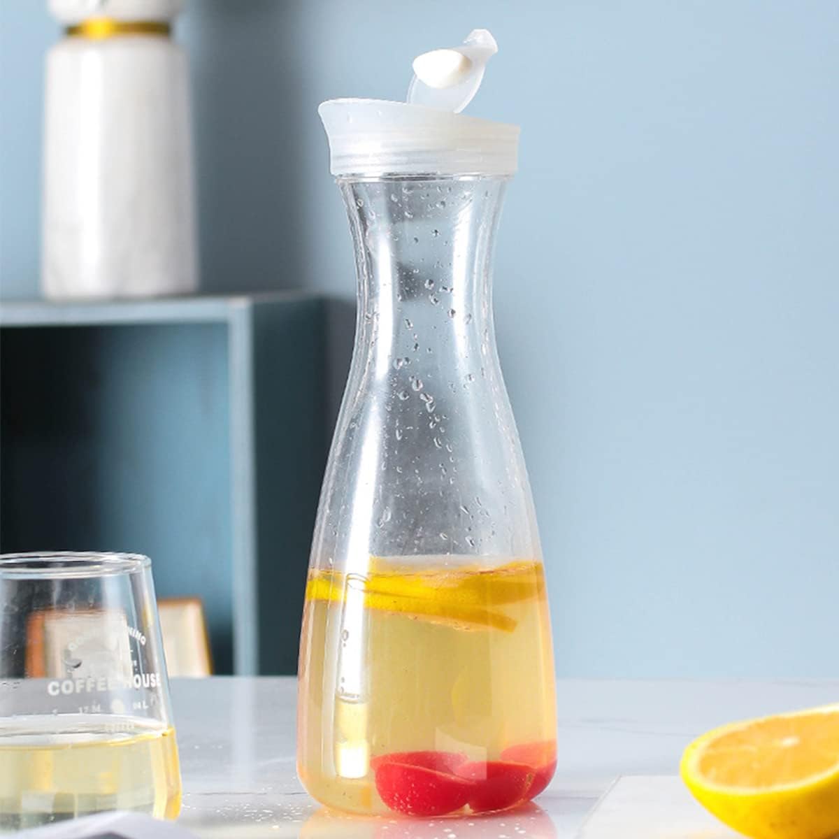 Cold Brew Bottle - 1pcsPitchers With Lid,Clear Plastic Water Pitcher