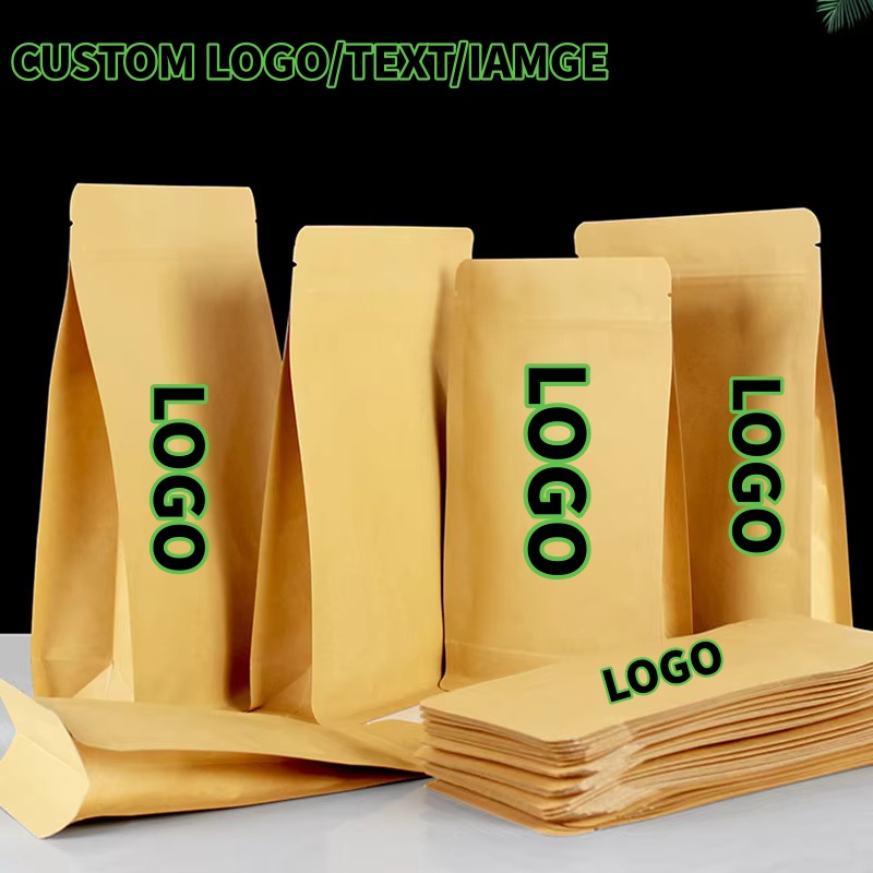 Coffee Tea House - 50PCS 3D Stand Up Kraft Paper