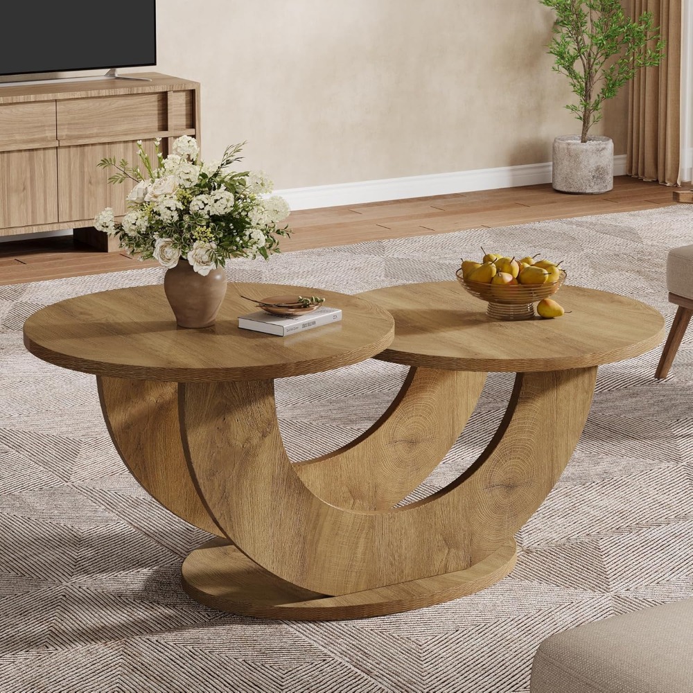 Prefer Coffee To Tea - Preferred 46-inch Round Coffee Table, Modern