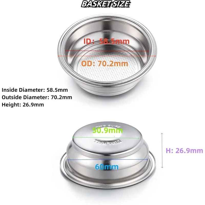High Quality 2pcs 58mm Dual Wa - Coffee Tea Press avis et prix