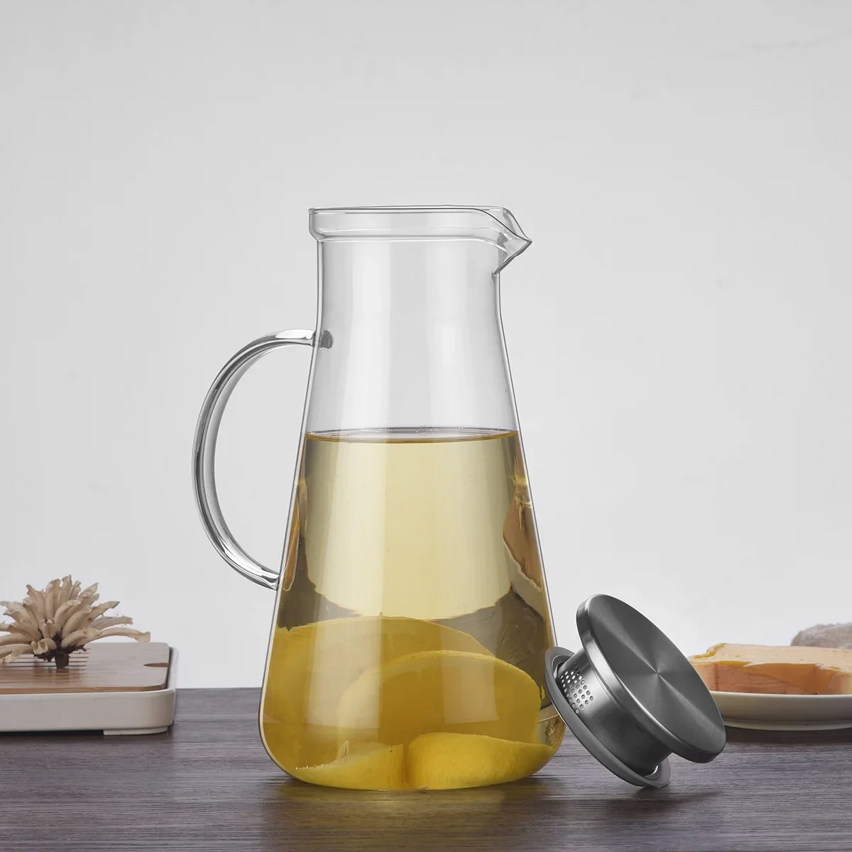 2.2L Glasses Cold Water Bottle - Coffee Tea Decanter avis et prix