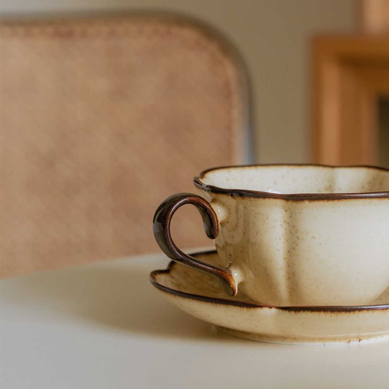 French Retro Ceramic Cups Plat - Prefer Coffee To Tea avis et prix