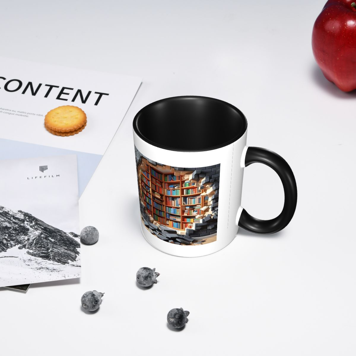 Bookshelf Creative Space Desig - Coffee Tea Library avis et prix