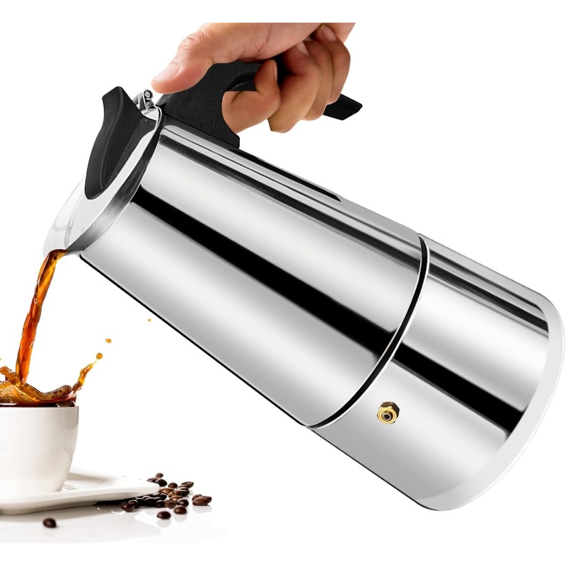 6 Cup Mocha Pot Stainless Stee - Moka Pot Stove avis et prix