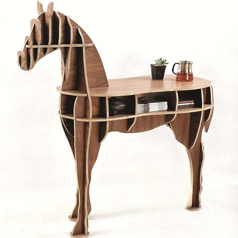 Creative Wooden Horse Tea Coff - Coffee Tea Library avis et prix