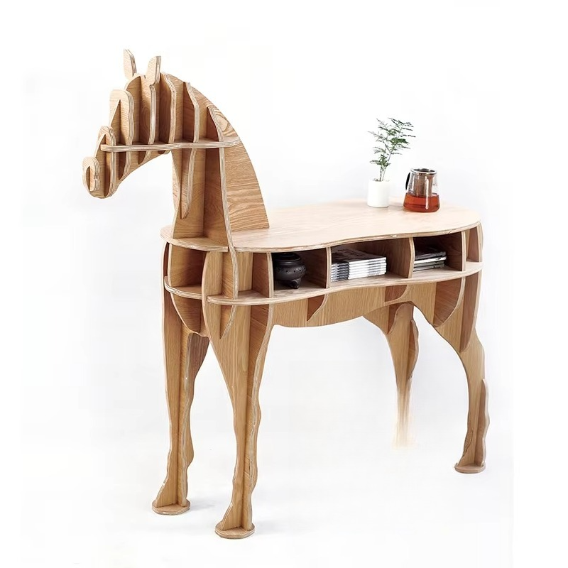 Creative Wooden Horse Tea Coff - Coffee Tea Library avis et prix