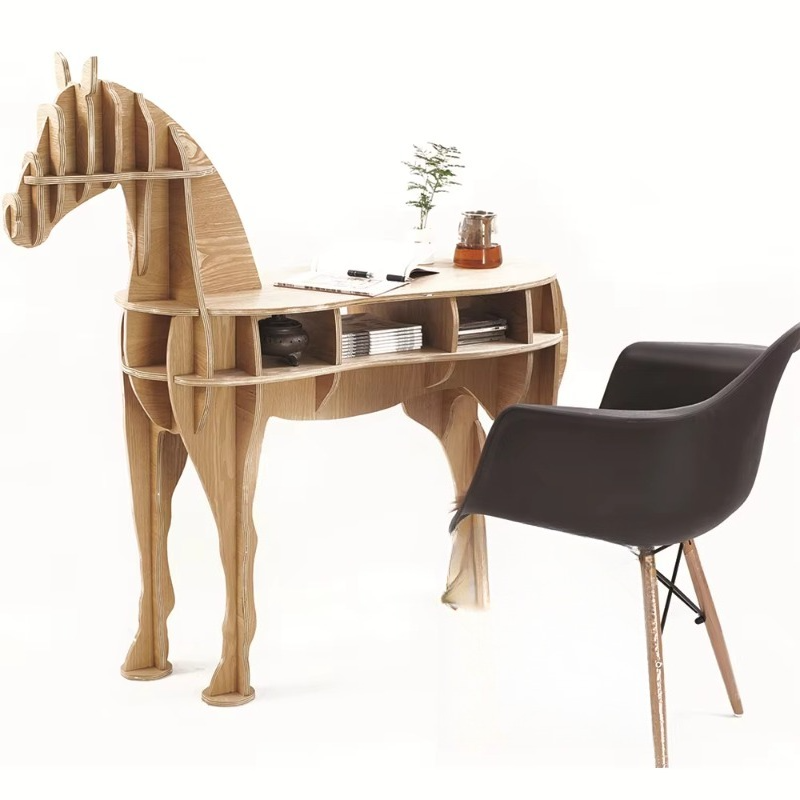 Creative Wooden Horse Tea Coff - Coffee Tea Library avis et prix