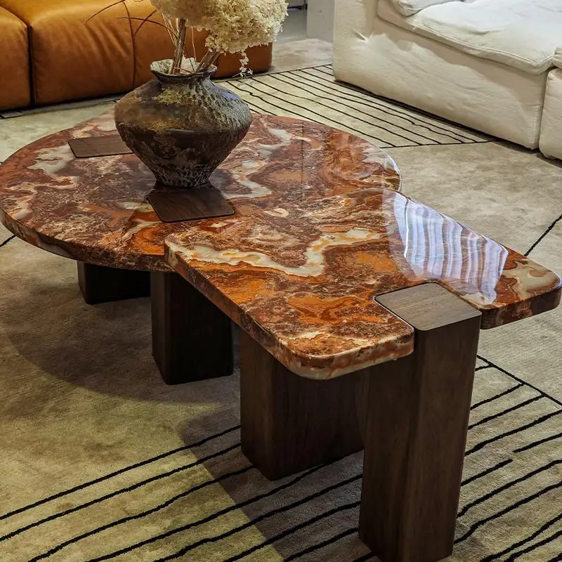 Lava Red Marble Geometric Coff - Tea And Coffee Fusion avis et prix
