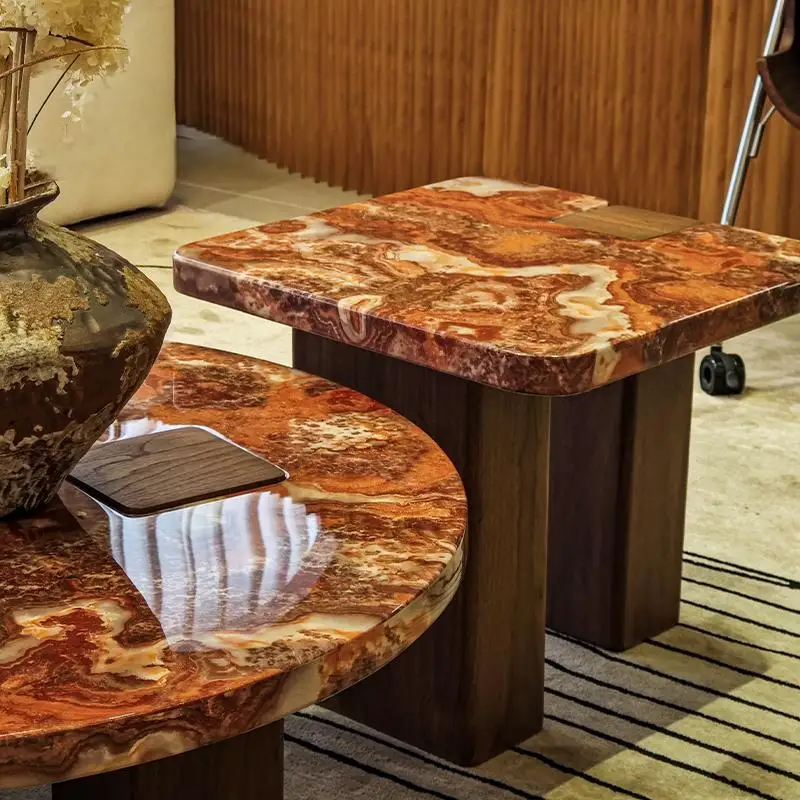 Lava Red Marble Geometric Coff - Tea And Coffee Fusion avis et prix