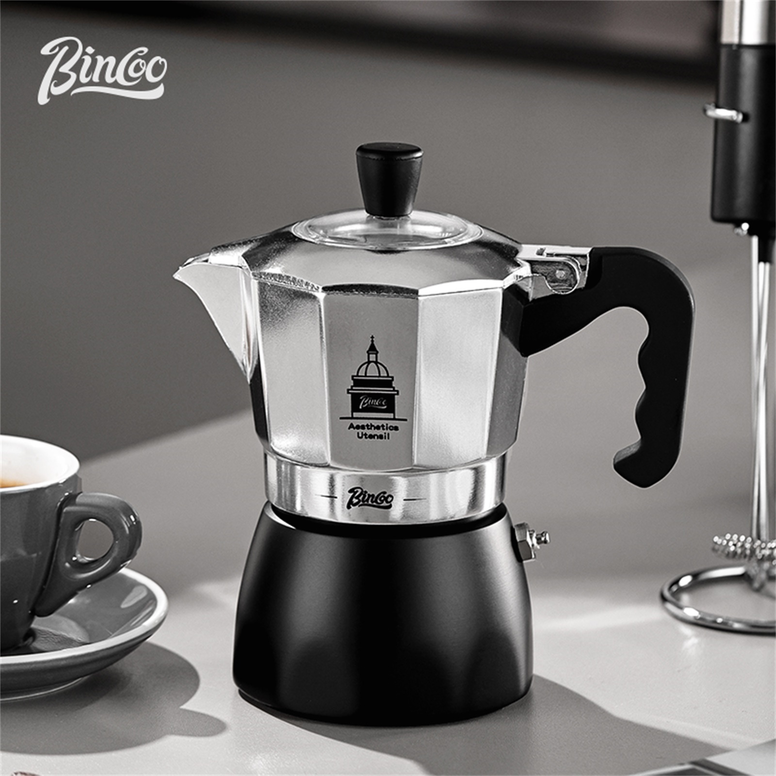 BINCOO Double Valve Moka Pot，E - Moka Pot Stove avis et prix