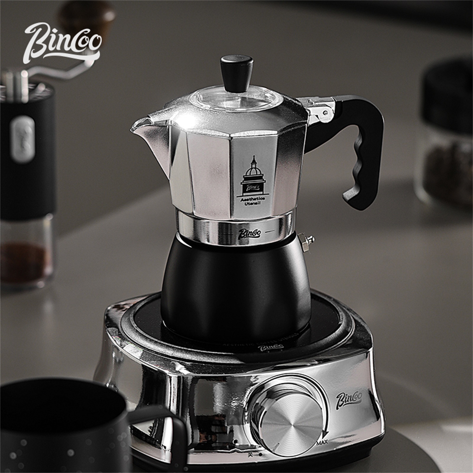 BINCOO Double Valve Moka Pot，E - Moka Pot Stove avis et prix