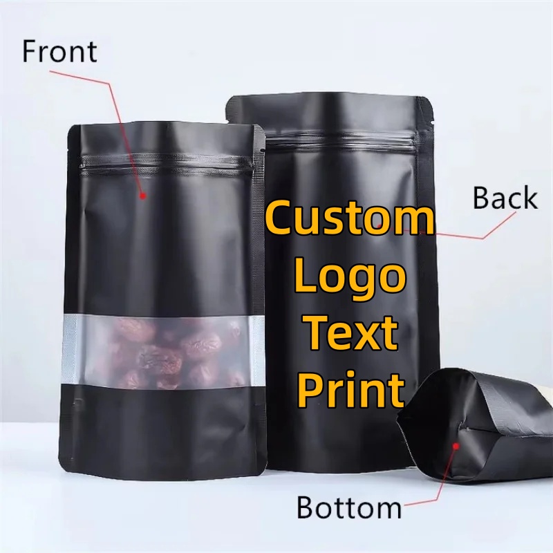 100PCS Stand-up Matte Black Al - Coffee Tea House avis et prix