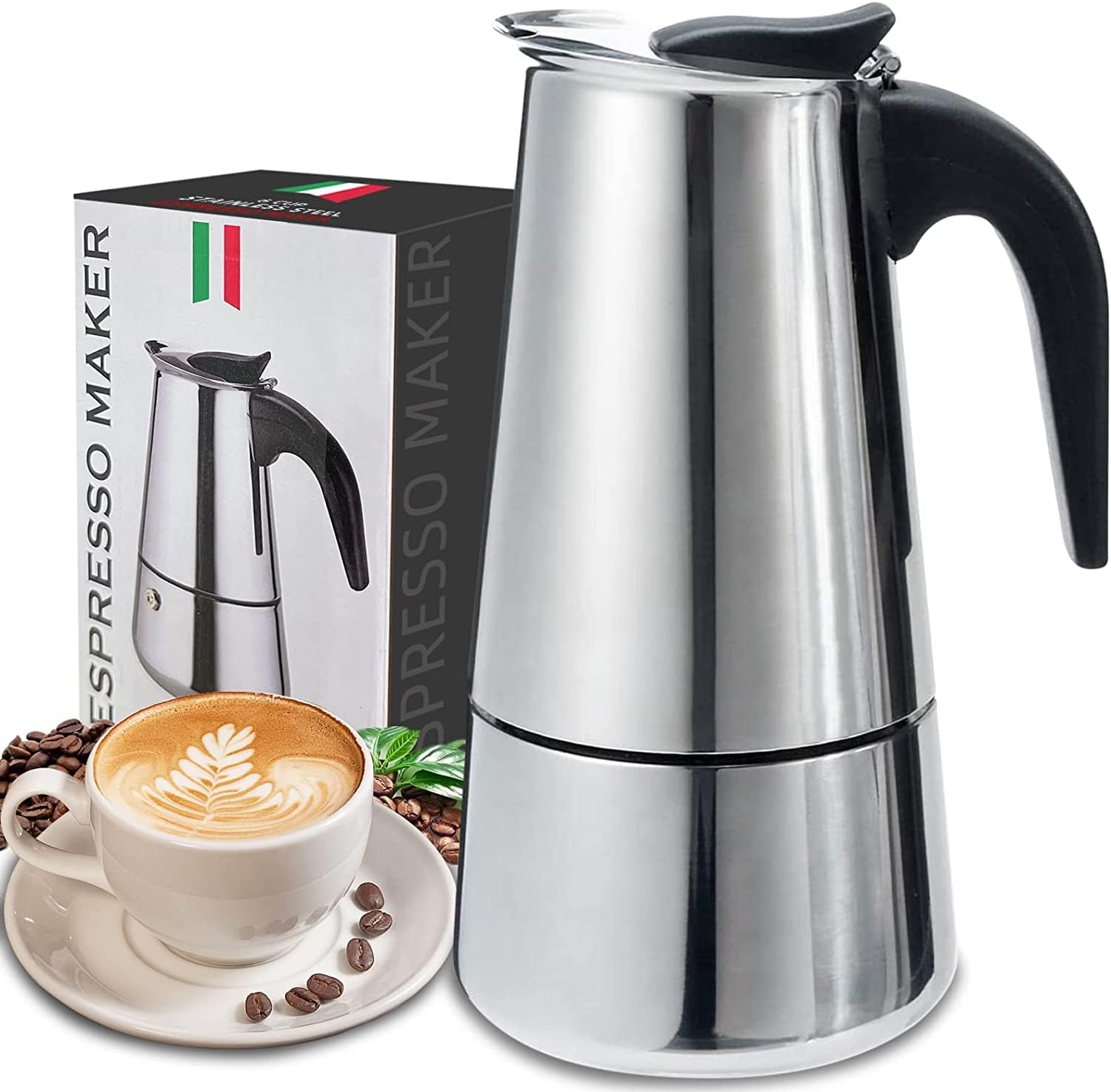4/6/9 Cups Moka Pot Caffe Mach - Moka Pot Stove avis et prix