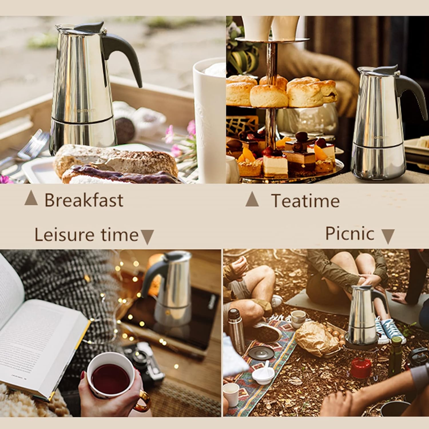 4/6/9 Cups Moka Pot Caffe Mach - Moka Pot Stove avis et prix