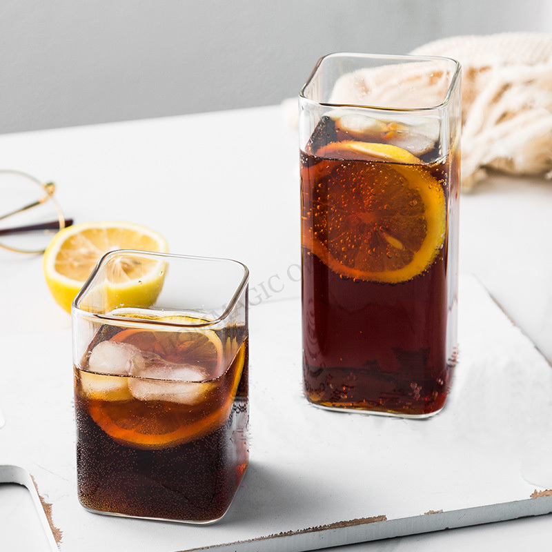 6/4/2/1Pcs Square Glass Cup Co - Water Tea And Coffee avis et prix