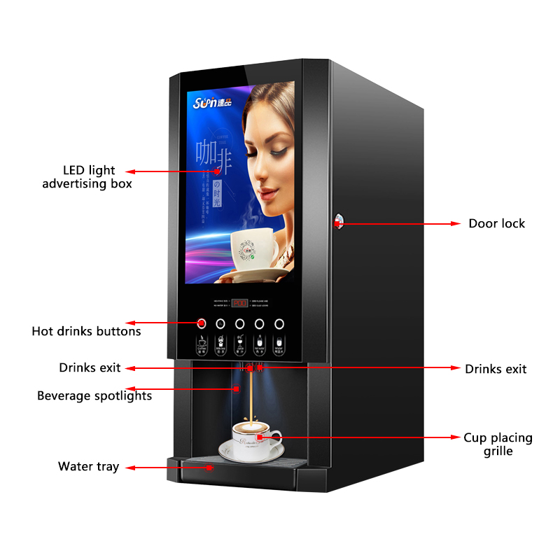 E-30SW Automatic Instant Coffe - Coffee Tea Vending Machine For Office avis et prix