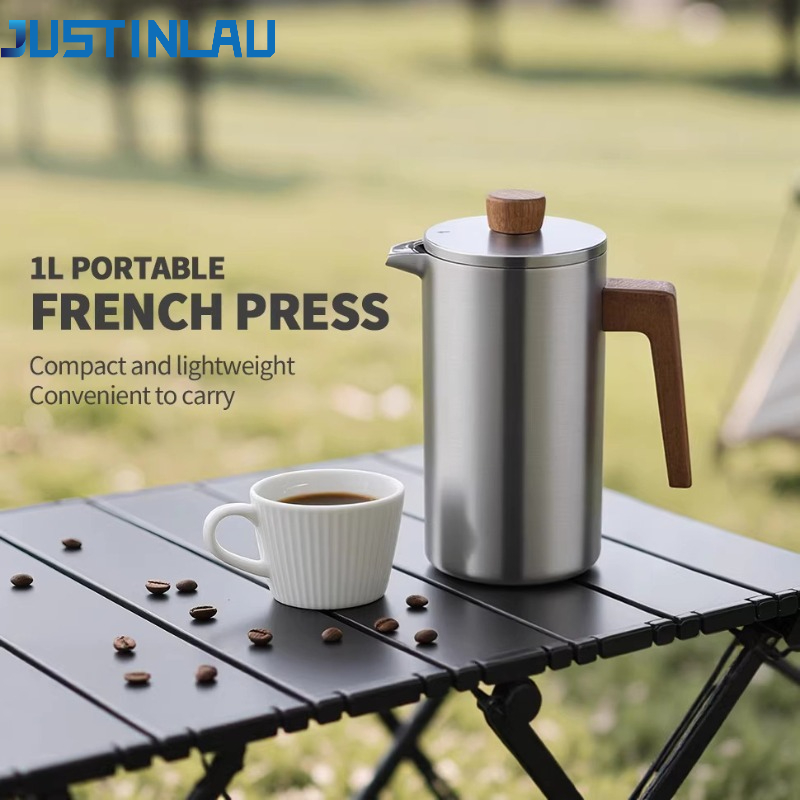 JUSTINLAU 1000ml Stainless Ste - Coffee Tea Pots avis et prix