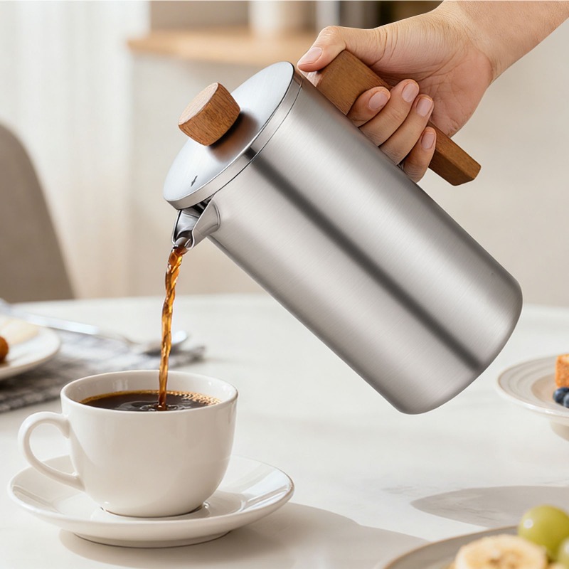 JUSTINLAU 1000ml Stainless Ste - Coffee Tea Pots avis et prix