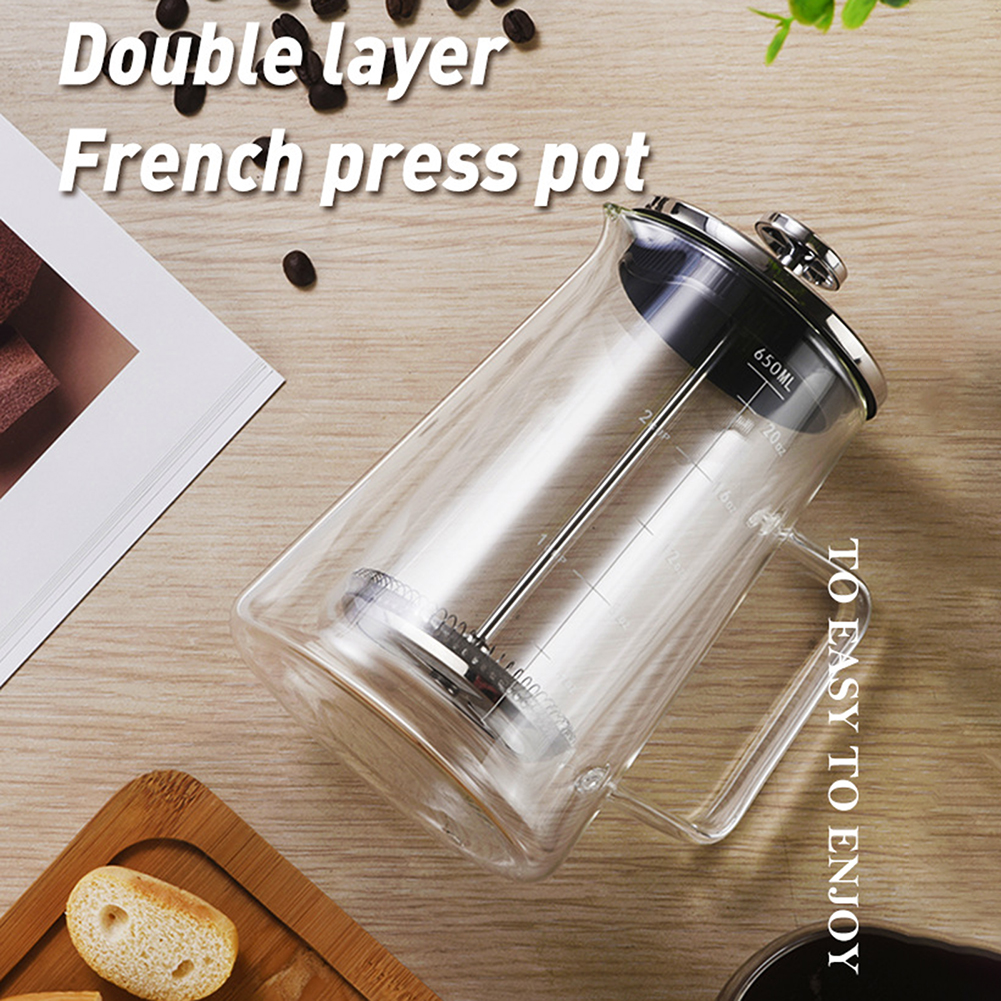 Double Layers French Press Pot - Coffee Tea Pots avis et prix