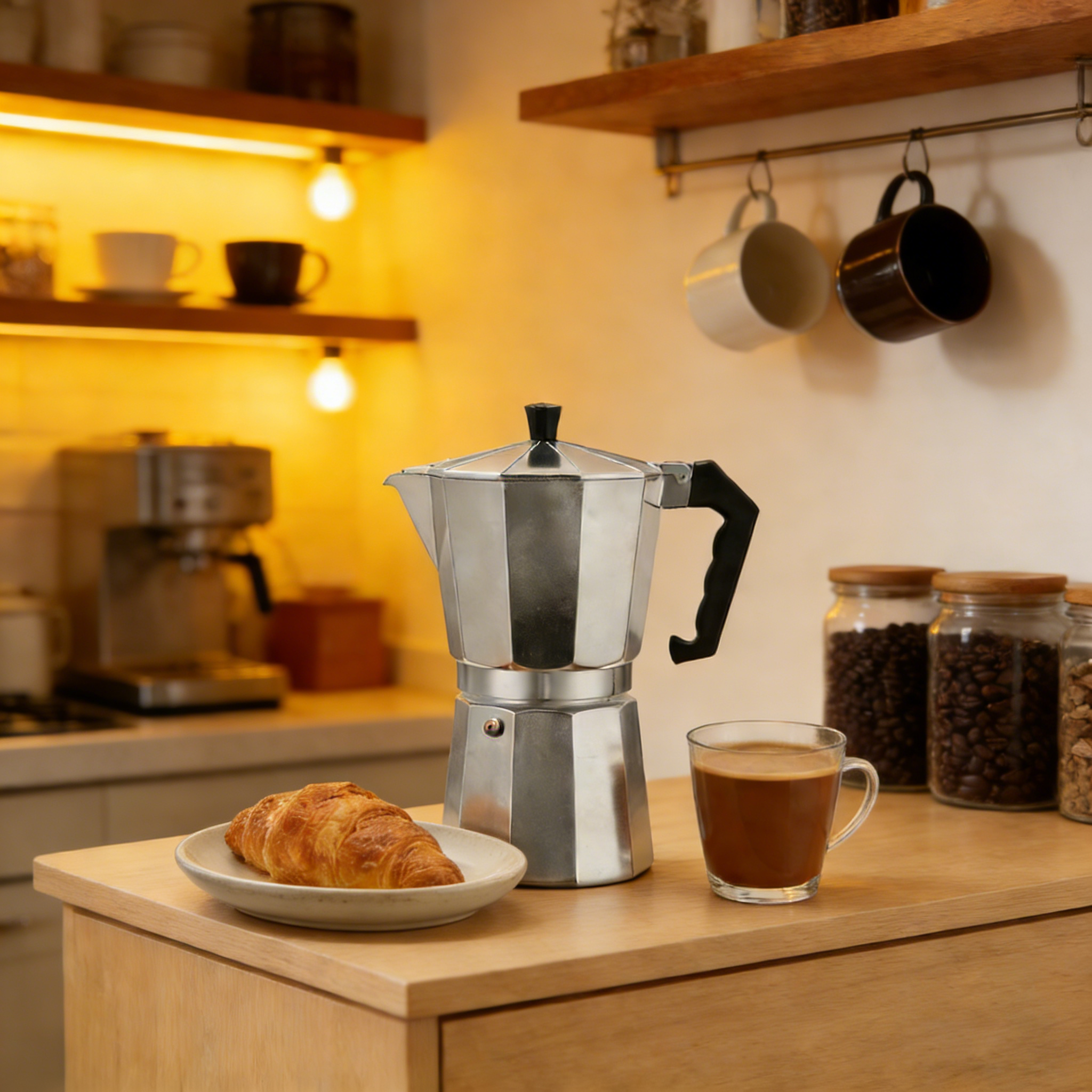Moka Pot Aluminum Octagonal It - Moka Pot Stove avis et prix