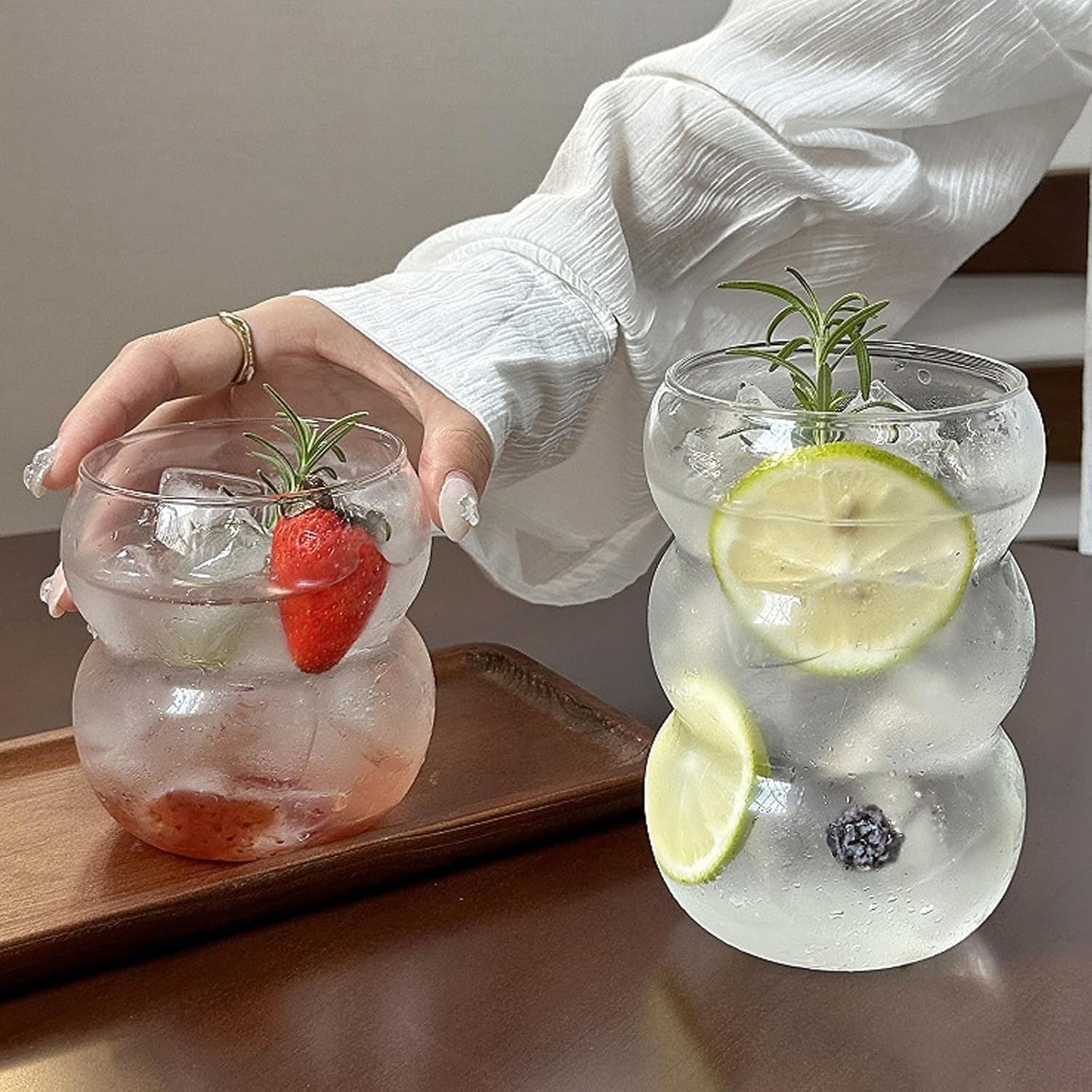 Ribbed Glass Water Tumbler, Wa - Water Tea And Coffee avis et prix