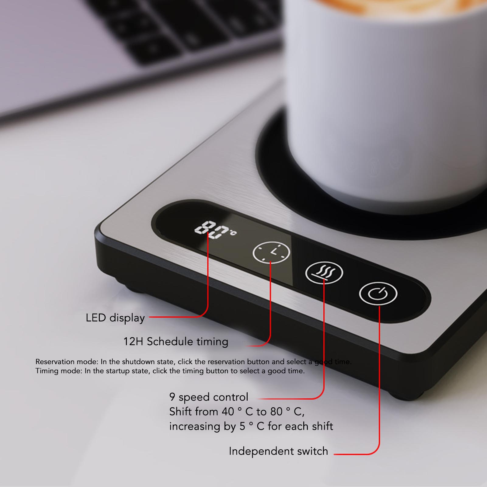 36W Coffee Cup Heater Touch Co - Coffee Tea Warmer avis et prix