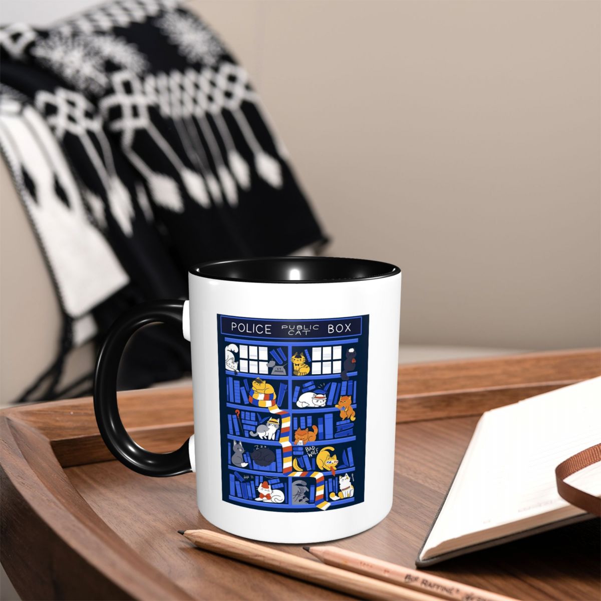 Library Box Who Mug Funny Cera - Coffee Tea Library avis et prix