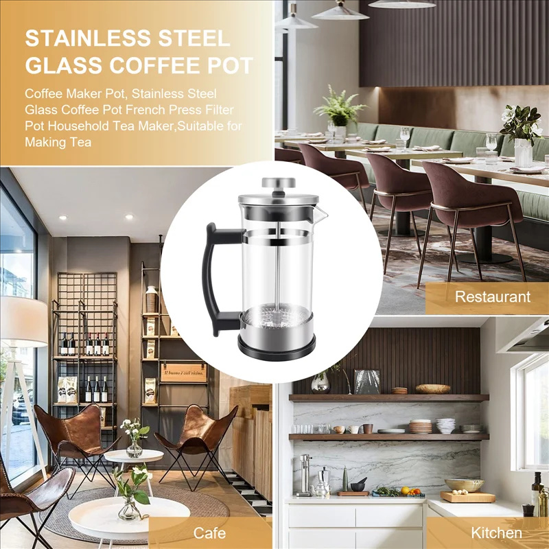 Coffee French Press Pot With F - Coffee Tea Press avis et prix