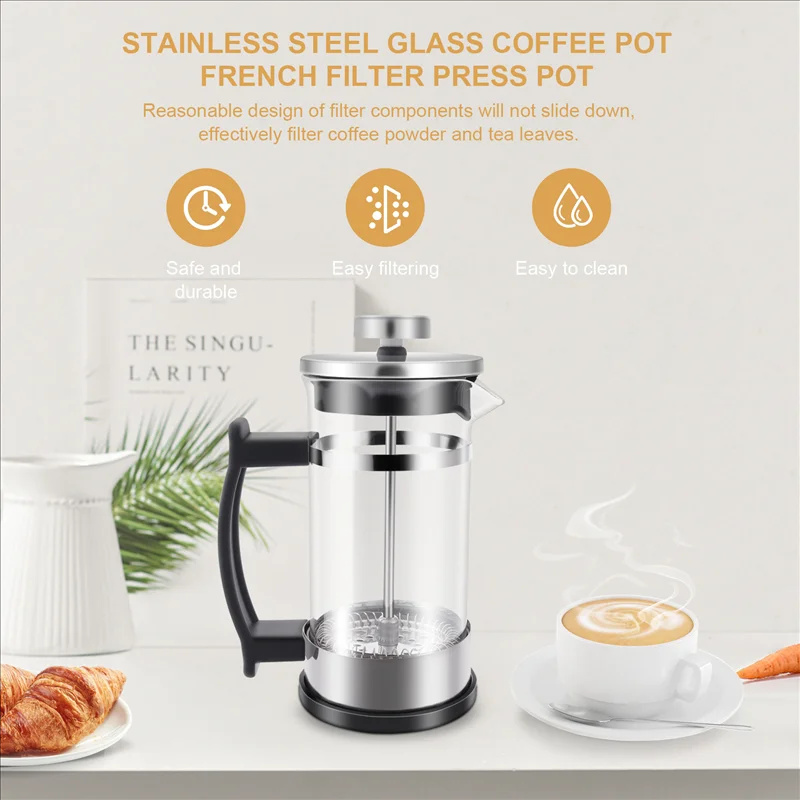 Coffee French Press Pot With F - Coffee Tea Press avis et prix